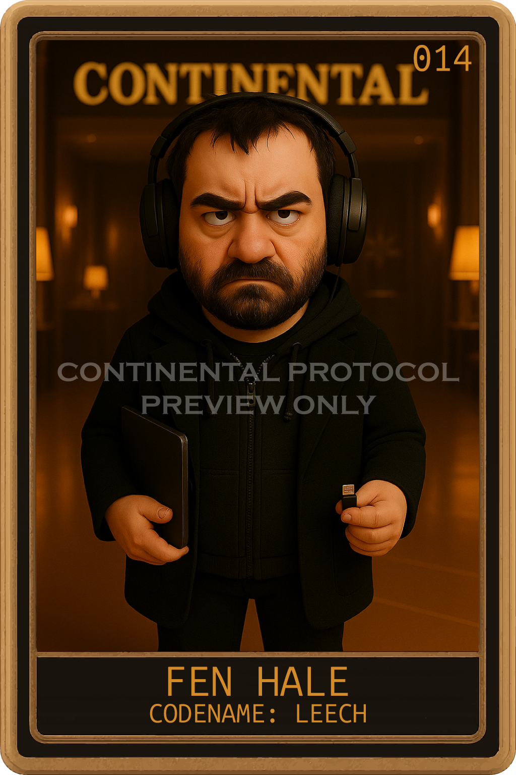 Card 014 — Leech front