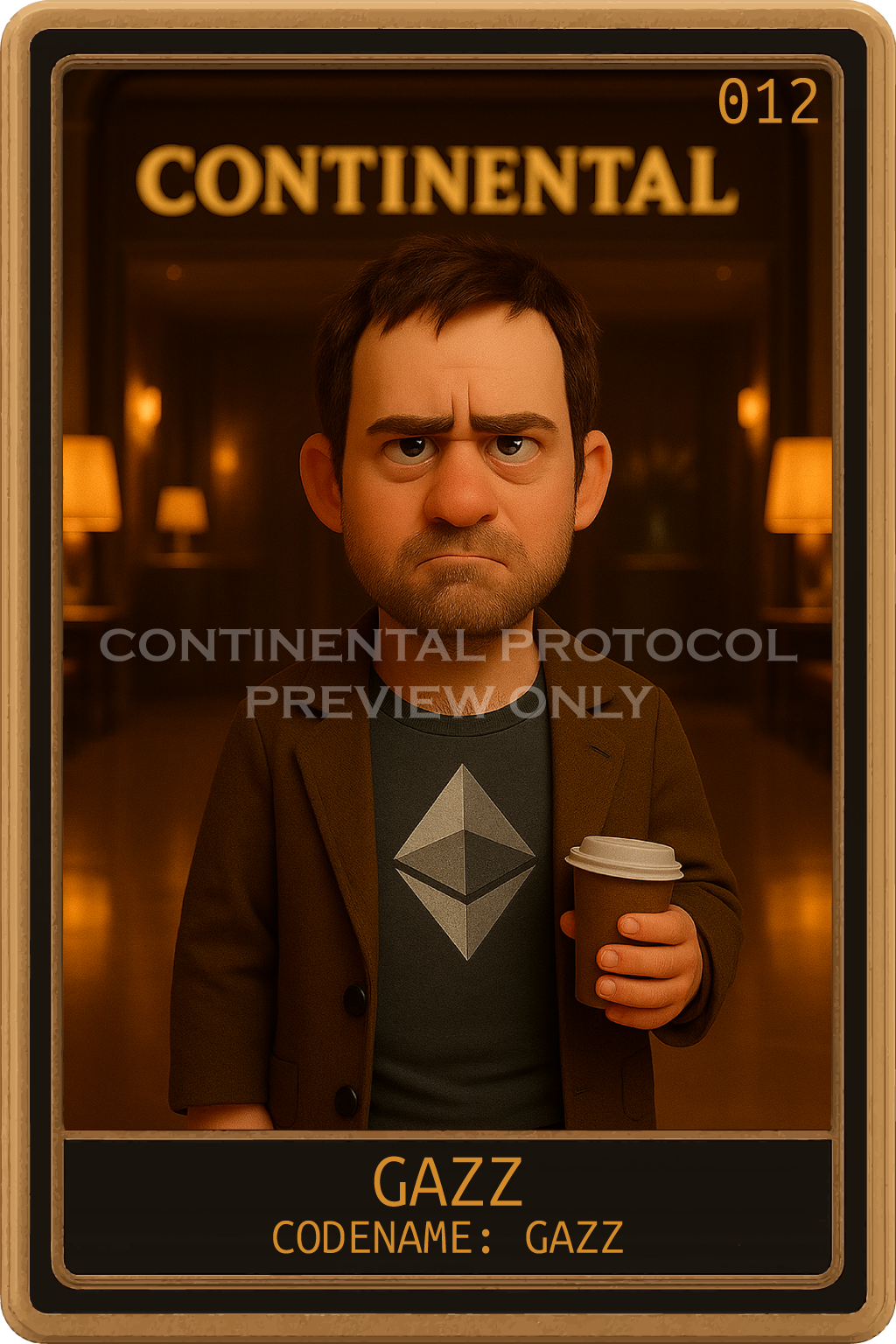 Card 012 — Gazz front