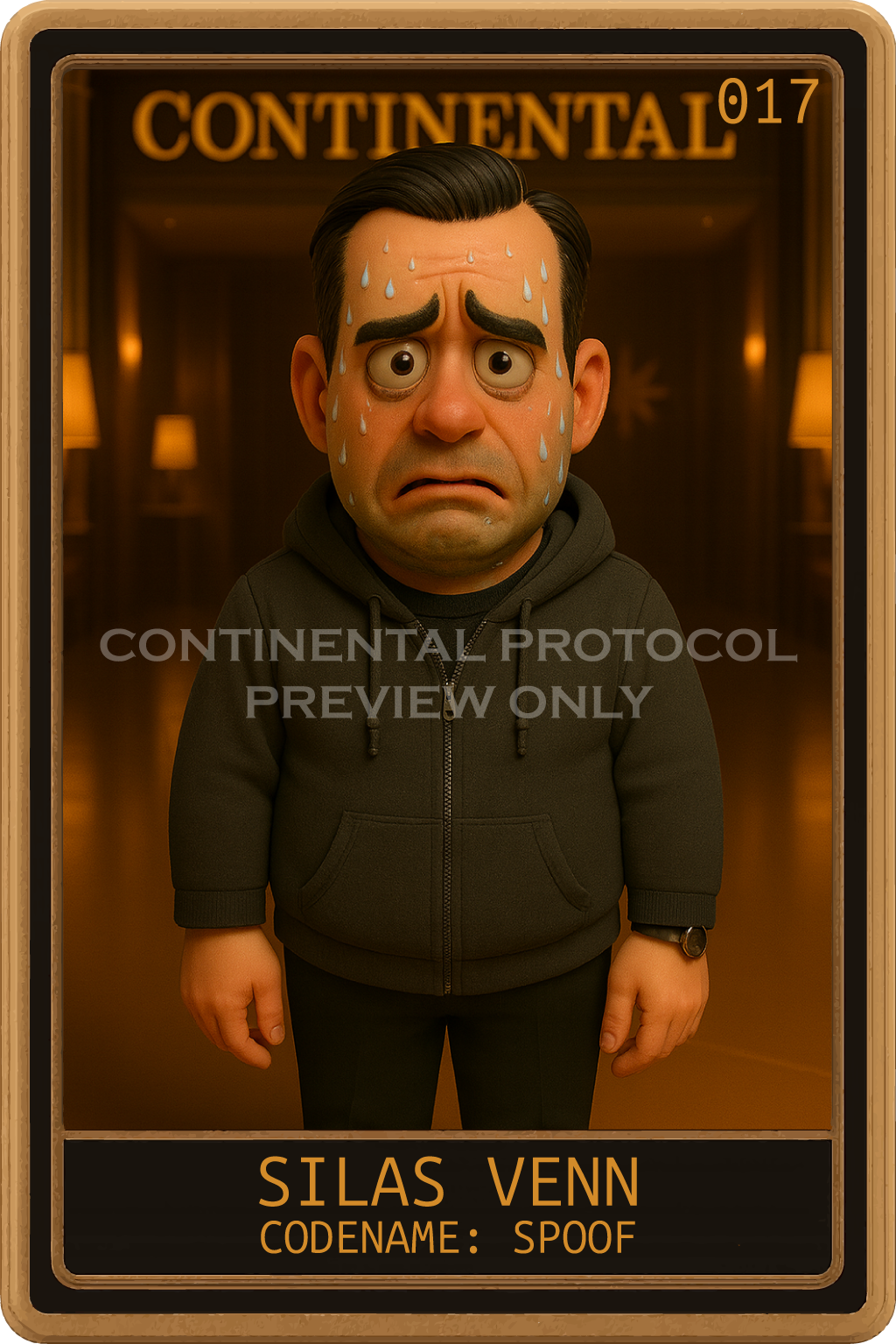 Card 017 — Spoof front